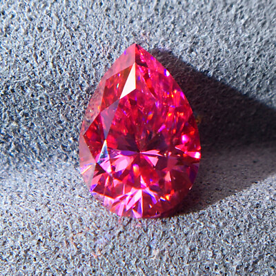 #ad 0.5 5ct Pink Pear Moissanite Stone Loose High Quality DIY for Jewelry Certificat $175.00