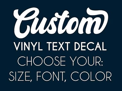 #ad Custom Vinyl Lettering Transfer Decal Sticker Personalized Wall Window $8.99