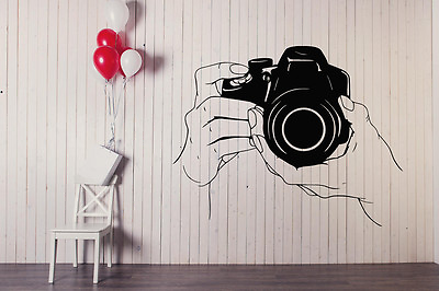 #ad Wall Vinyl Sticker Decal Photographer Photostudio Decor Interior Camera VY408 $27.99