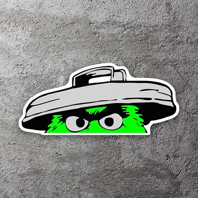 Oscar The Grouch JDM Drift Vinyl Sticker 6quot; Wide Includes Two Stickers $5.99