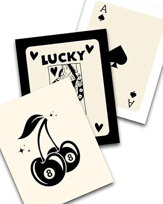 #ad Trendy Retro Wall Art Decor Set of 3Black Ace Card PosterLucky You Poster1... $18.83