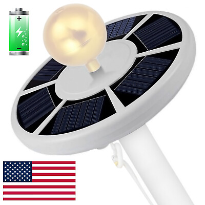 #ad #ad Solar Powered Flag Pole Light 26 LED Auto Active Super Bright Waterproof USA $19.95