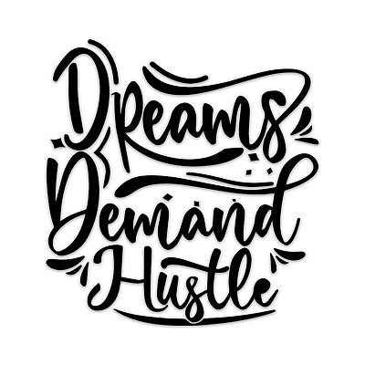 #ad Dream Demand Inspirational Wall Decals Bedroom Motivational Quote Sticker $12.97