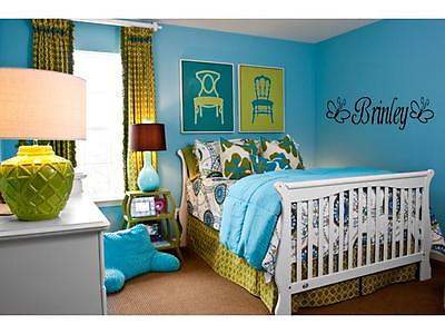 #ad GIRLS NAME BUTTERFLY Fancy Wall Art Decal Sticker 36quot; $23.37