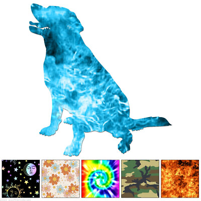 #ad Sitting Dog Labrador Decal Sticker Multiple Patterns amp; Sizes ebn6589 $23.95