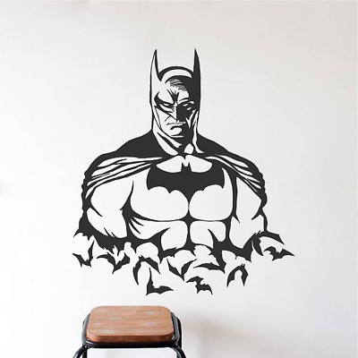 #ad Cool Batman Wall Decal Justice League Mural Superhero Gotham Bruce Wayne s93 $16.95