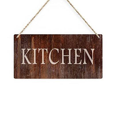 #ad Kitchen Wall Decor Kitchen Accessories Rustic Kitchen Decor Wooden Hanging Si... $12.54