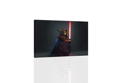 #ad Star Wars Yoda Darkside CANVAS or PRINT WALL ART $12.00