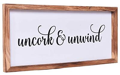 #ad #ad Kitchen Wall Decor – Uncork and Unwind Rustic Home Decor – Dining Room and Ki... $26.83
