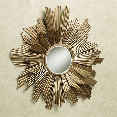 #ad Arlette Mirrored Wall Art Gold $109.99