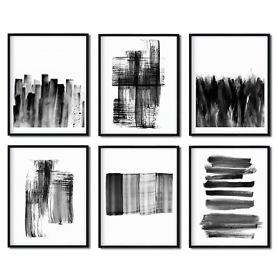 #ad Black and White Wall Art Prints Abstract Wall Art Pictures for Office Decor... $16.23