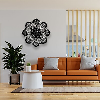 #ad Mandala Metal Wall Art Metal Wall Decor Home Decor Wall Hangings Yoga Gifts $249.90