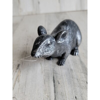 #ad Rustic Mouse black rat Halloween pop Decor home figure $13.27