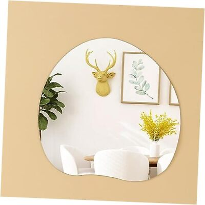 #ad 3D Acrylic Mirror Wall Decor Stickers Removable Cute Mirror Wall Stickers Egg $31.15