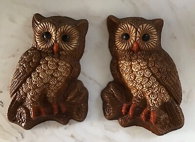 #ad #ad 🦉🦉RETRO WALL HANGING OWLS SET OF TWO🦉🦉 $10.00