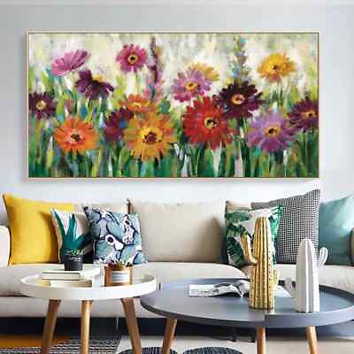 #ad Abstract Flower Painting Canvas Prints Wall Art Pictures Canvas Painting Poster $19.94
