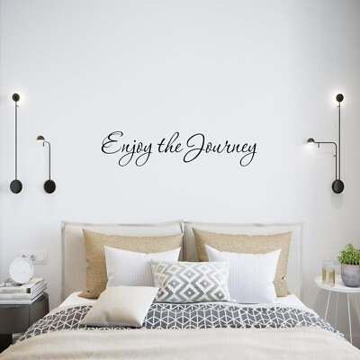 #ad ENJOY THE JOURNEY Inspirational Quote Wall Art Decal Words Lettering Home Decor $11.40