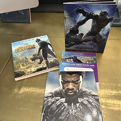 #ad BLACK PANTHER TARGET ART BLU RAY W SLIP COVER amp; COLLECTIBLE BOOK $13.48