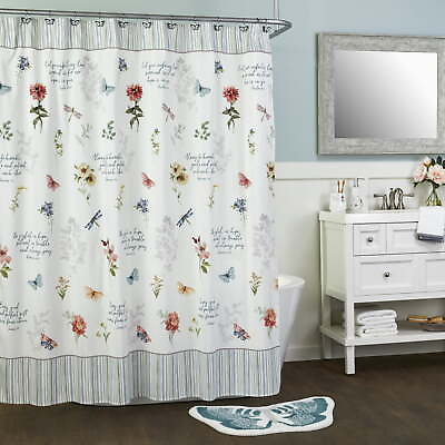 #ad SKL Home inspirational Meadow Fabric Shower Curtain 70quot; x 72quot; $23.42