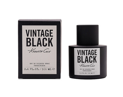 #ad #ad Black Vintage by Kenneth Cole 3.4 oz EDT Cologne for Men New In Box $27.71