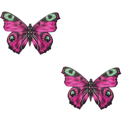 #ad 2pcs Metal Butterfly Wall Decor Butterfly Wall Art Decor Outdoor Butterfly Wall $11.83