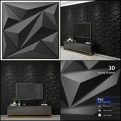 #ad Wall Decor 3D Wall Panel Diamond for Interior33 Pack 12#x27;#x27;x12#x27;#x27; Cover 32.Sq.Ft. $96.24