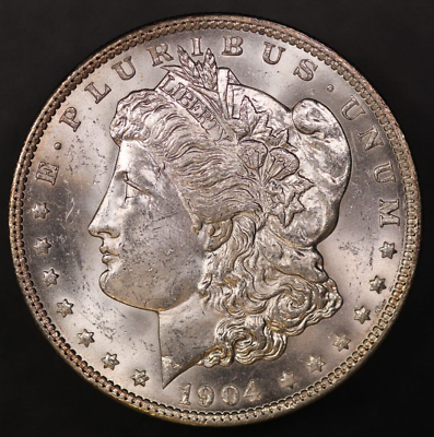 #ad #ad 1904 O MORGAN SILVER DOLLAR FRESH FROM AN OLD COLLECTION LOT AA 7796 $99.99