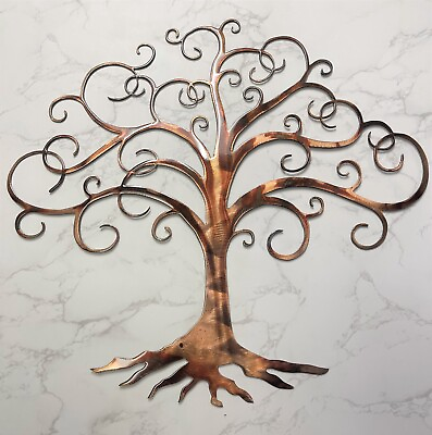 #ad Swirled Tree of Life Metal Wall Art Copper 14quot; x 12 1 2quot; $41.98