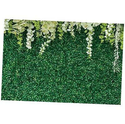 #ad Greenery Backdrop Wall for Photography 10x8ft Vinyl Green Leaf with Flowers $56.01