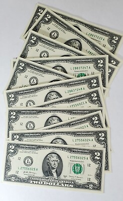 #ad #ad ✯UNCIRCULATED ** RARE Two Dollar Bills ✯ ** LOWEST PRICE ON SITE Save On Bulk $2.75