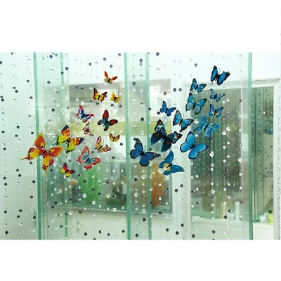 #ad 12pcs set Living Room Decor Wall Sticker Art Accessory Childrens Room Butterfly $6.54