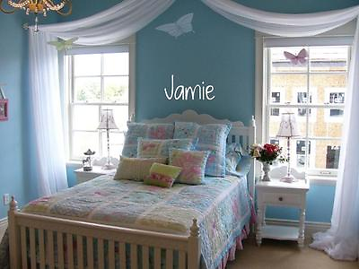 #ad GIRL NAME Simple Wall Lettering Words Girls Vinyl Decal Sticker Cute Decor 36quot; $22.20