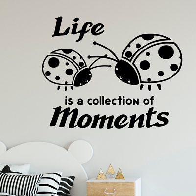 #ad Ladybug Life Lady Bug Insect Animal Wall Art Stickers for Kids Home Room Decal $12.50