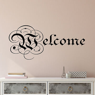 #ad #ad Vinyl Wall Decal Welcome Greeting Word Quote Home Decor Stickers 3856ig $69.99