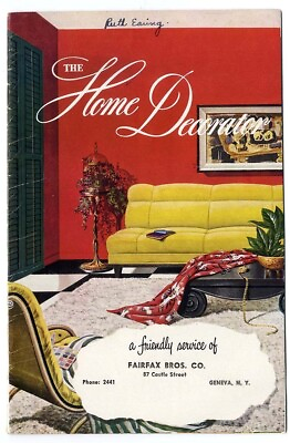 #ad Mid Century Modern HOME DECORATION Booklet 1950 Full Color SHERMAN WILLIAMS $14.00