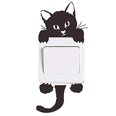 #ad #ad Cat Wall Stickers Light Switch Decor Decals Art Mural Baby Nursery Room $9.02
