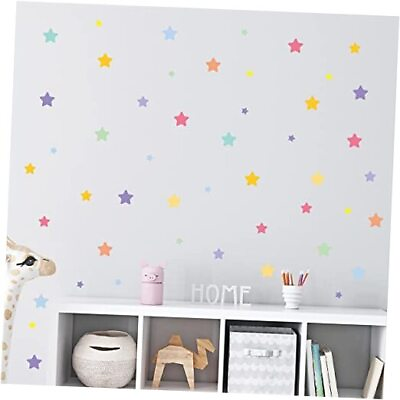#ad Colorful Wall Decal Stickers for Boys Girls Bedroom Removable Mixed Size Star $20.63