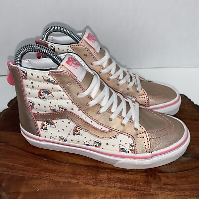 Vans Off the Wall Girls My Little Pony High Top Zip Skate Shoes Youth Size 3 US $32.95