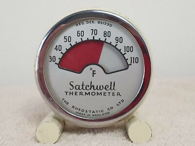 Satchwell Thermometer Vintage 1930#x27;s Art Deco Kitchen Made in England $51.00