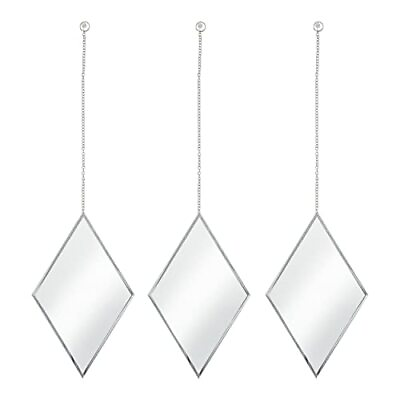 #ad #ad Accent Mirrors Small Diamond Shape Decorative Mirror Wall Decor 3 Piece Set... $39.42