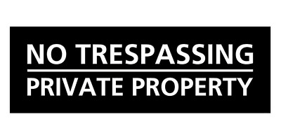 #ad #ad Basic No Trespassing Private Property Sign $8.54