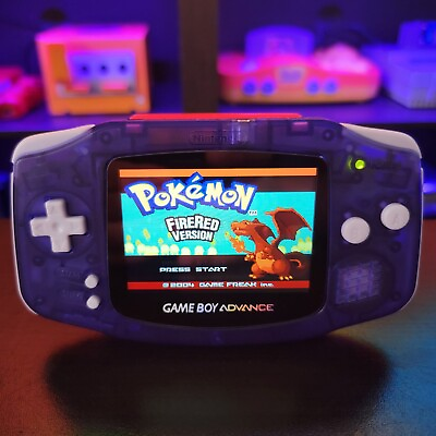 Grape Purple Game Boy Advance GBA Console with iPS V2 Backlight Backlit LCD MOD $189.99