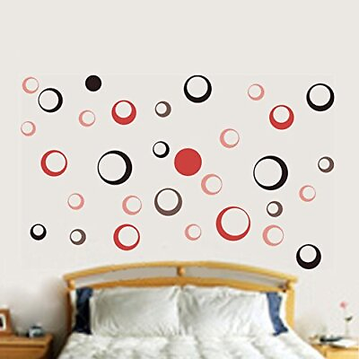 #ad Wall Sticker Simple Circle Motifs Removable Art Poster For Kids Room Decoration $15.15