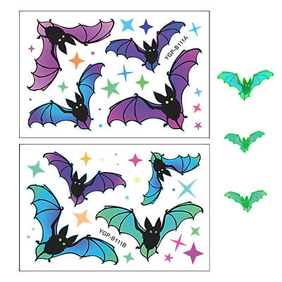 #ad #ad Halloween Luminous Bat Glow In Dark Wall Stickers Home Decoration $12.59