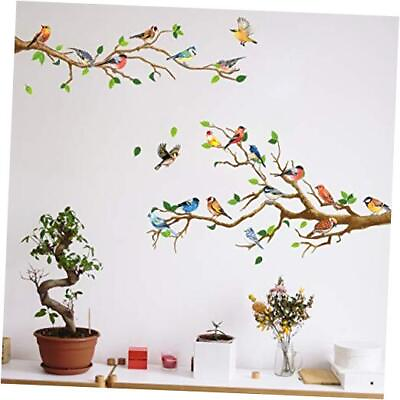 #ad Bird Wall Decals Tree Branch Wall Stickers for Kids Bedroom Living Room $26.22