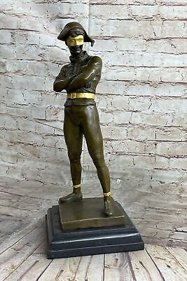 #ad Signed Male Jester 100% Solid Bronze Sculpture Art Deco Nouveau Gilt Statue Sale $204.50