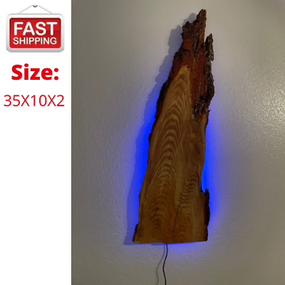 #ad Handmade Wooden Wall DecorLED RGB Light Wall Hanging Decorative $189.99