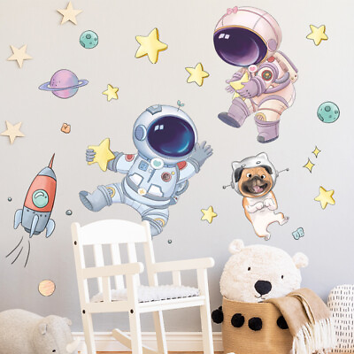 #ad #ad Cute Space AstroESut Wall Stickers For Kids Nursery Room Wall Decor Remova FM C $6.25