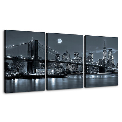 #ad Modern New York Prints 3 Piece Canvas Wall Art Picture Poster Home Decor $29.99