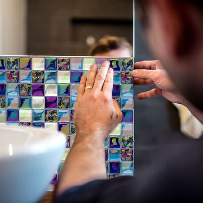 #ad 3D Self Adhesive Kitchen Wall Tiles Bathroom Mosaic Tile Sticker Peel amp; Stick $10.99